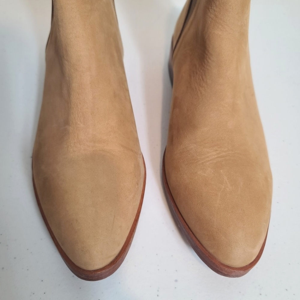 NISOLO Chelsea Leather Ankle Boots In Tan - Picture 6 of 14